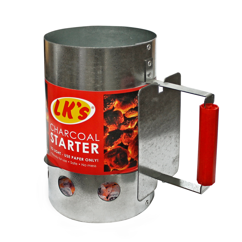LK’s Charcoal Starter (Galvanized&Black)