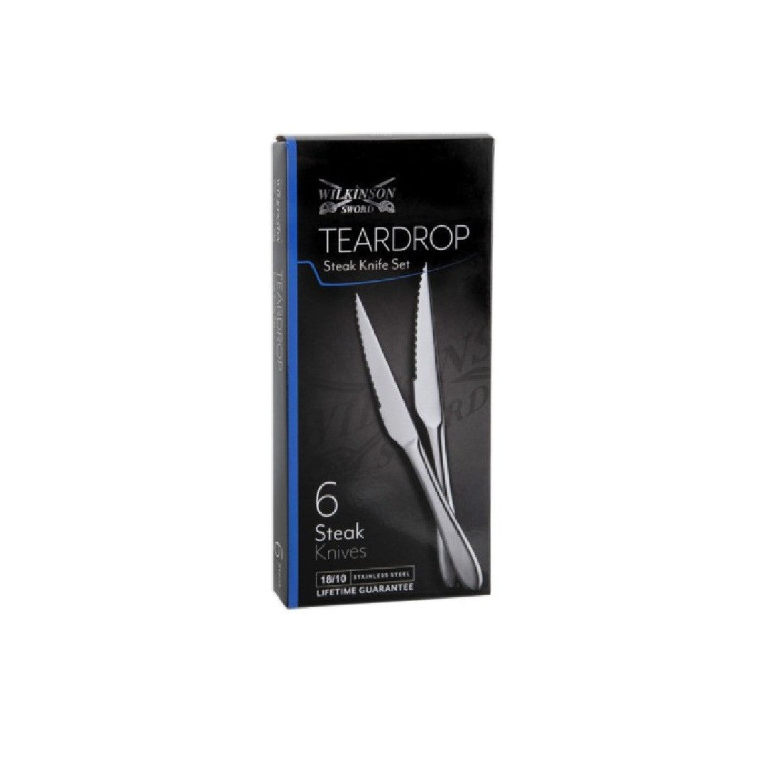 6pc Teardrop Steak knives