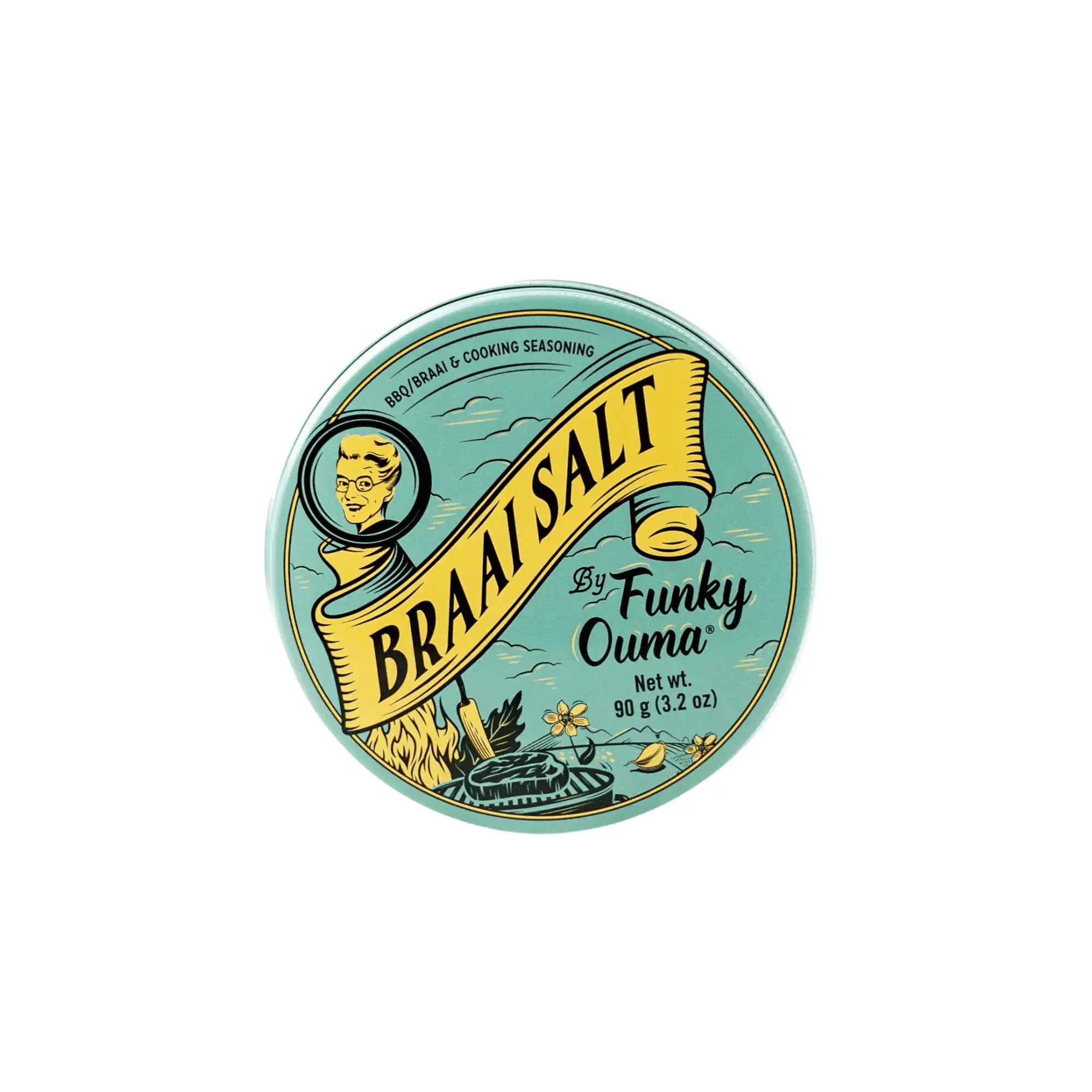 Funky Ouma Braai Salt – Travel Tin (90g)