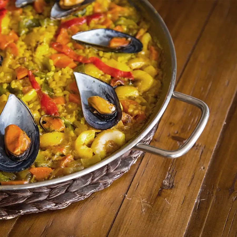 LK’s Round Paella Pan (Stainless-Steel)