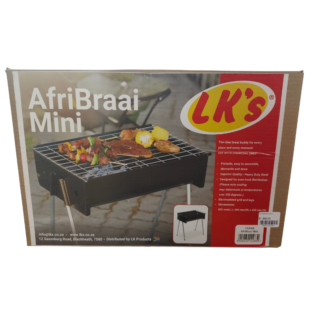 LK's AfriBraai Mini Compact Portable Braai