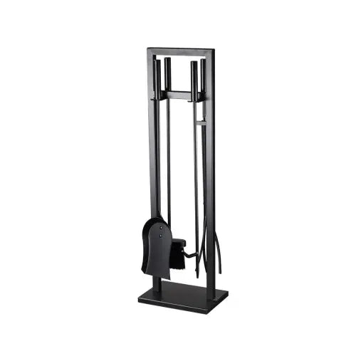 Fireplace Essentials Set – Screen, Toolset & Wood Stand Combo 🔥