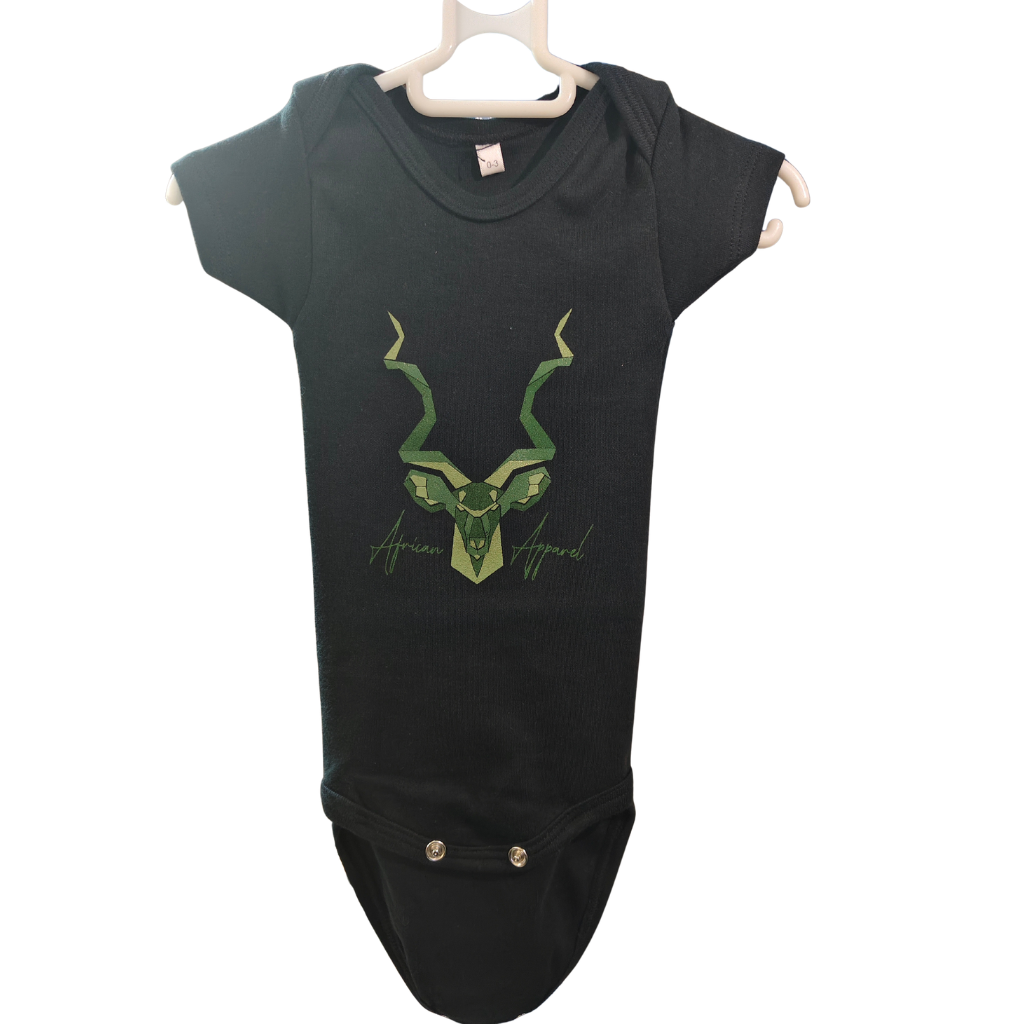 Baby 0–3 Month Kudu Onesie | Soft Safari Baby Bodysuit