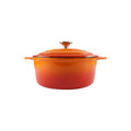 CHEF Cast Iron Enamel Round Casserole – 3.5L (Orange, Red, Green, Blue, Grey)