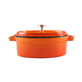 CHEF Cast Iron Enamel Oval Ramekin – 0.3L (Orange,Red, Green, Blue)