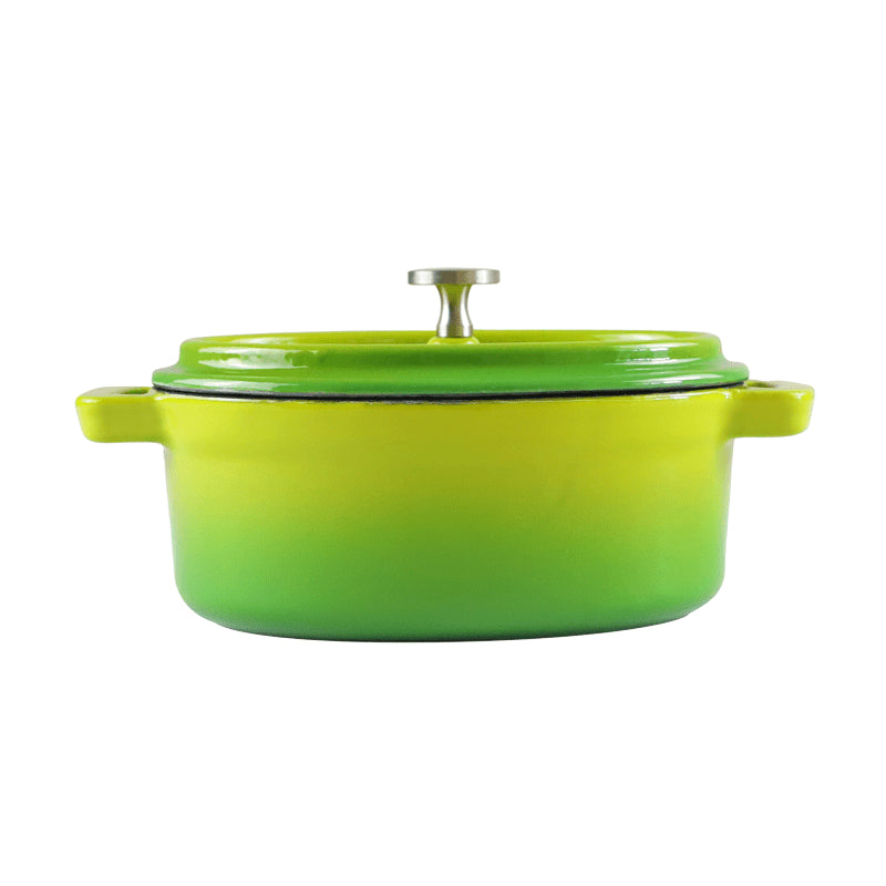 CHEF Cast Iron Enamel Oval Ramekin – 0.3L (Orange,Red, Green, Blue)