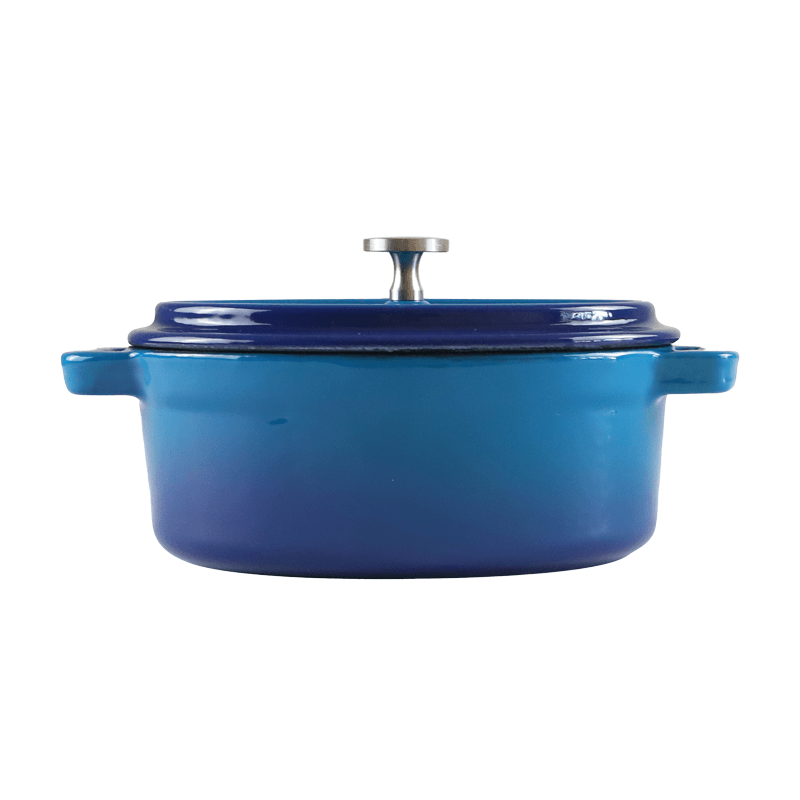CHEF Cast Iron Enamel Oval Ramekin – 0.3L (Orange,Red, Green, Blue)