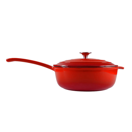 CHEF Saucepan With Lid 24cm (Orange, Red, Green, Blue, Grey)