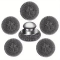 2pcs Set Stainless Steel Heavy-duty Cast Iron Cleaning Brush