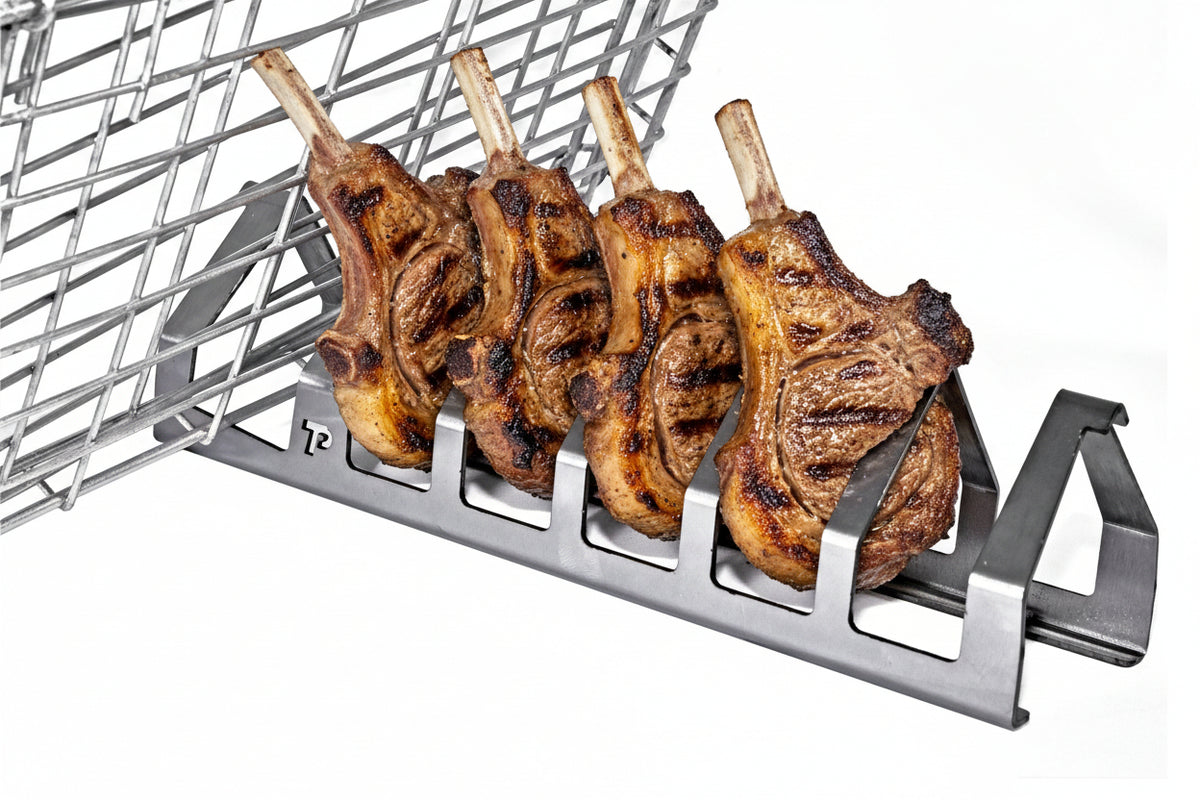 🥩 TP Products Chop & Rib Stand – Crisp It Like a Pro – Die Braai Gat