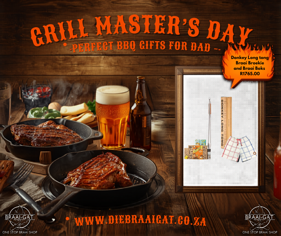 Father’s Day Braai Gift Box – Donkey Long Tong, Braai Broekie &  Braai Spice Set