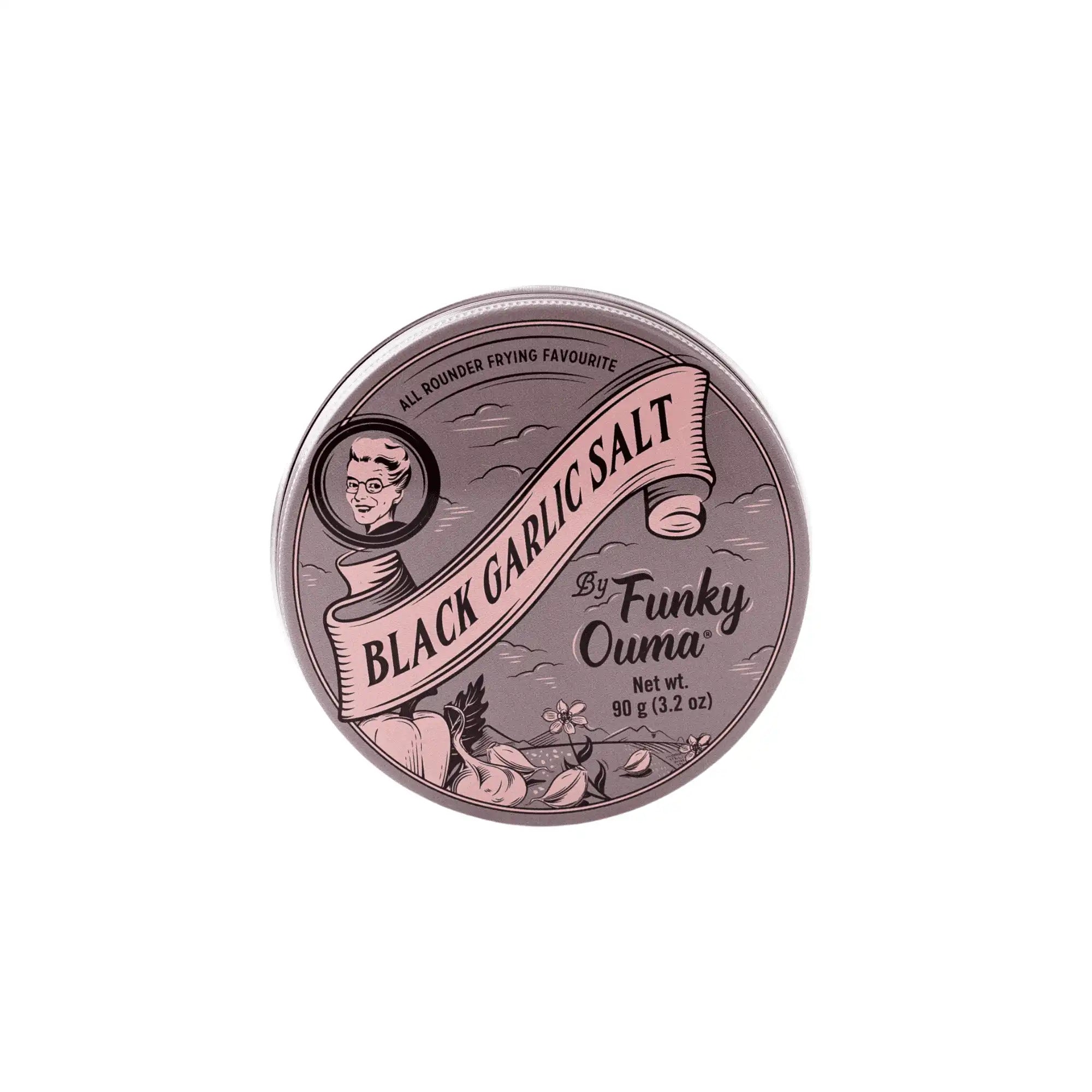 Funky Ouma Black Garlic Salt – Travel Tin (90g)
