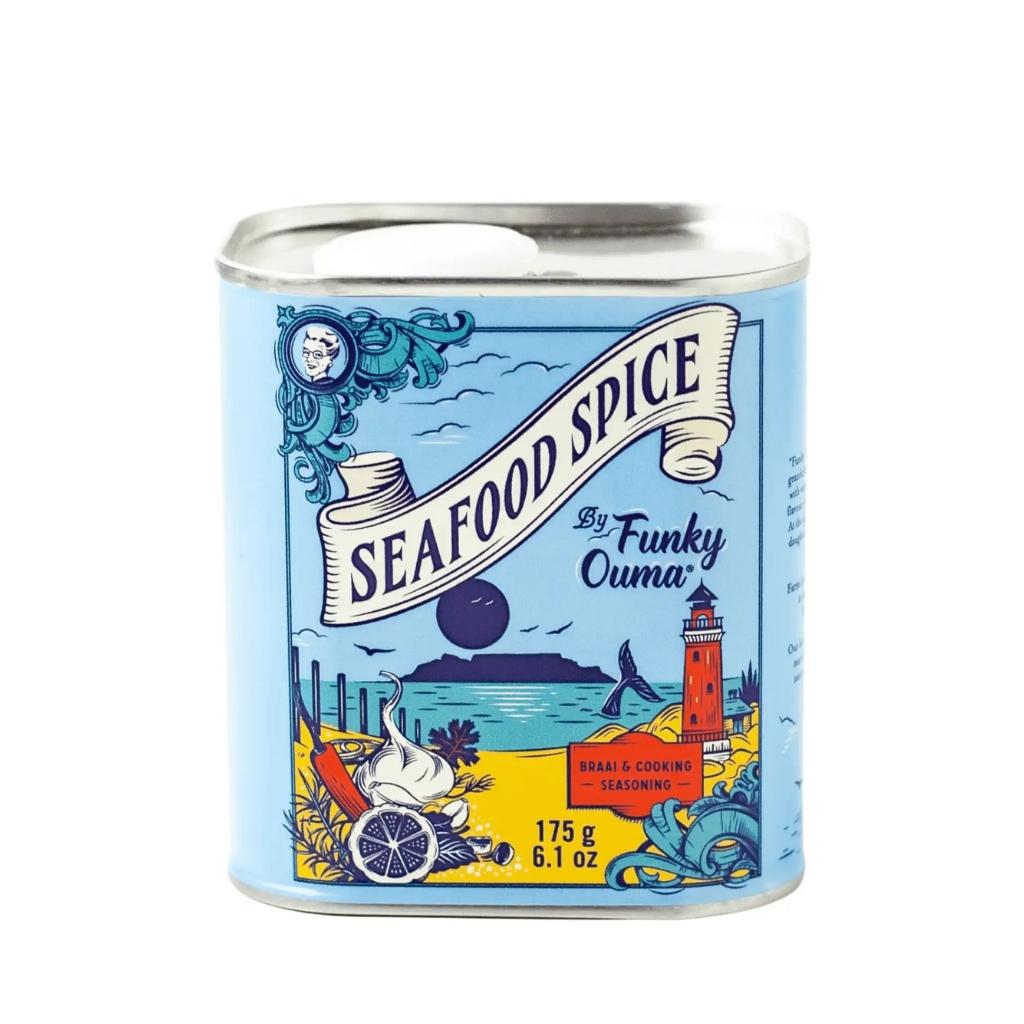 Funky Ouma Seafood Spice – 250ml Tin (175g)
