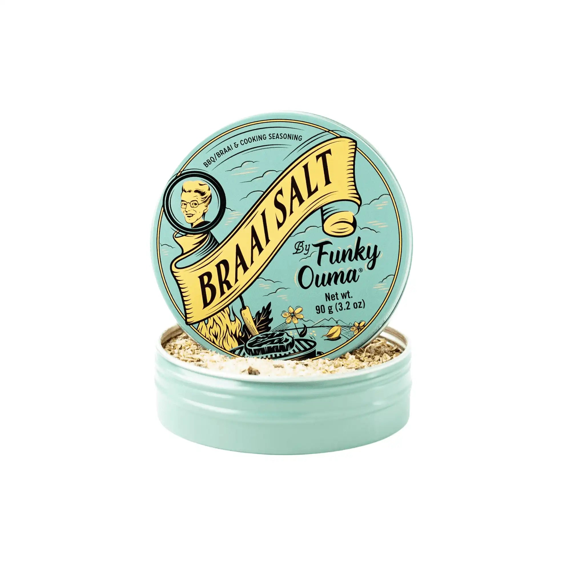 Funky Ouma Braai Salt – Travel Tin (90g)