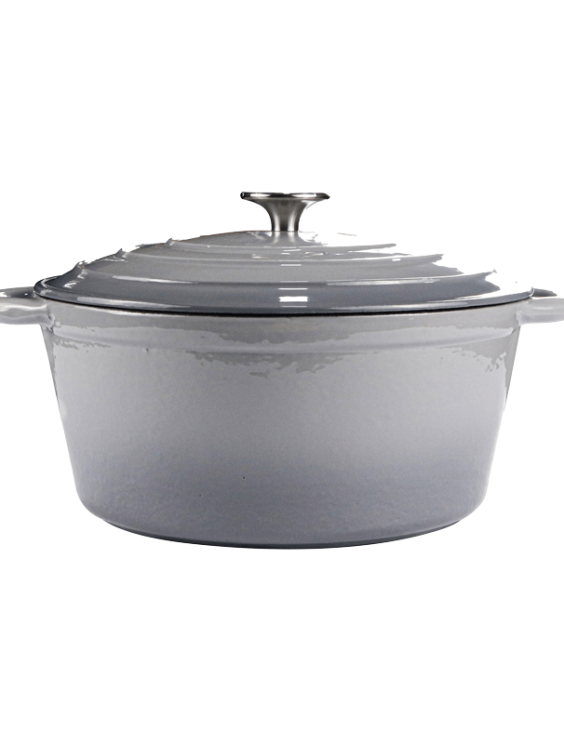 CHEF Cast Iron Enamel Round Casserole – 6.0L (orange, Red, Green, Blue, Grey0