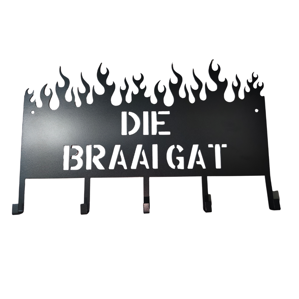 Die Braai Gat Utility 5-Hook – Keep Your Braai Tools Organised &amp; Within Reach