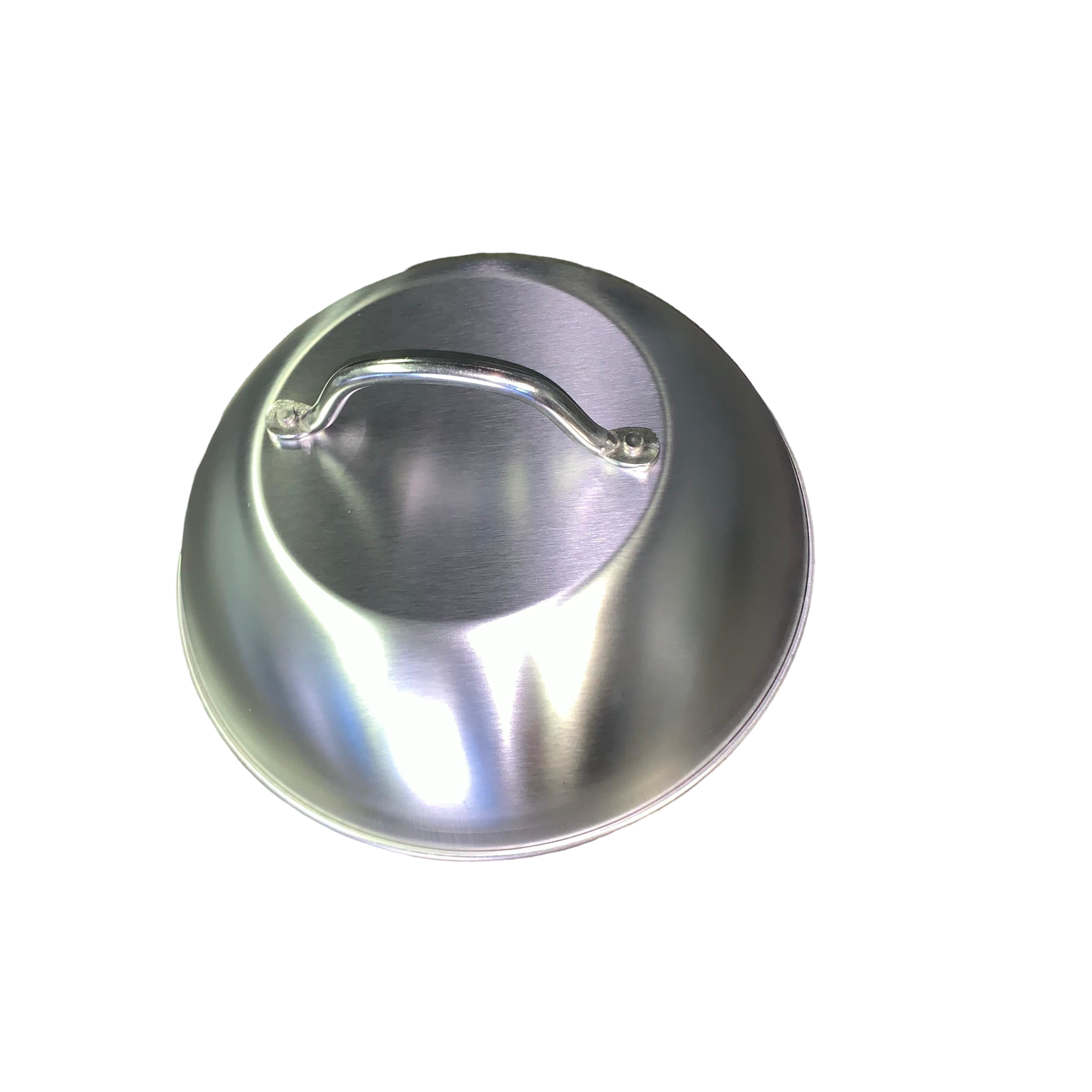 Stainless-Steel Cheese Melting Dome with handle