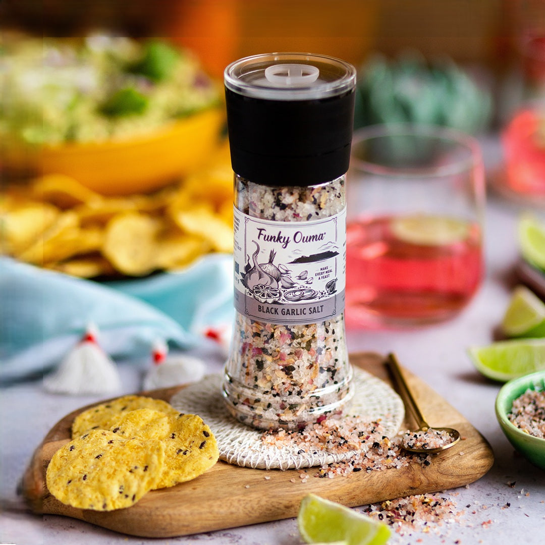 Funky Ouma: Black Garlic Salt 250ml
