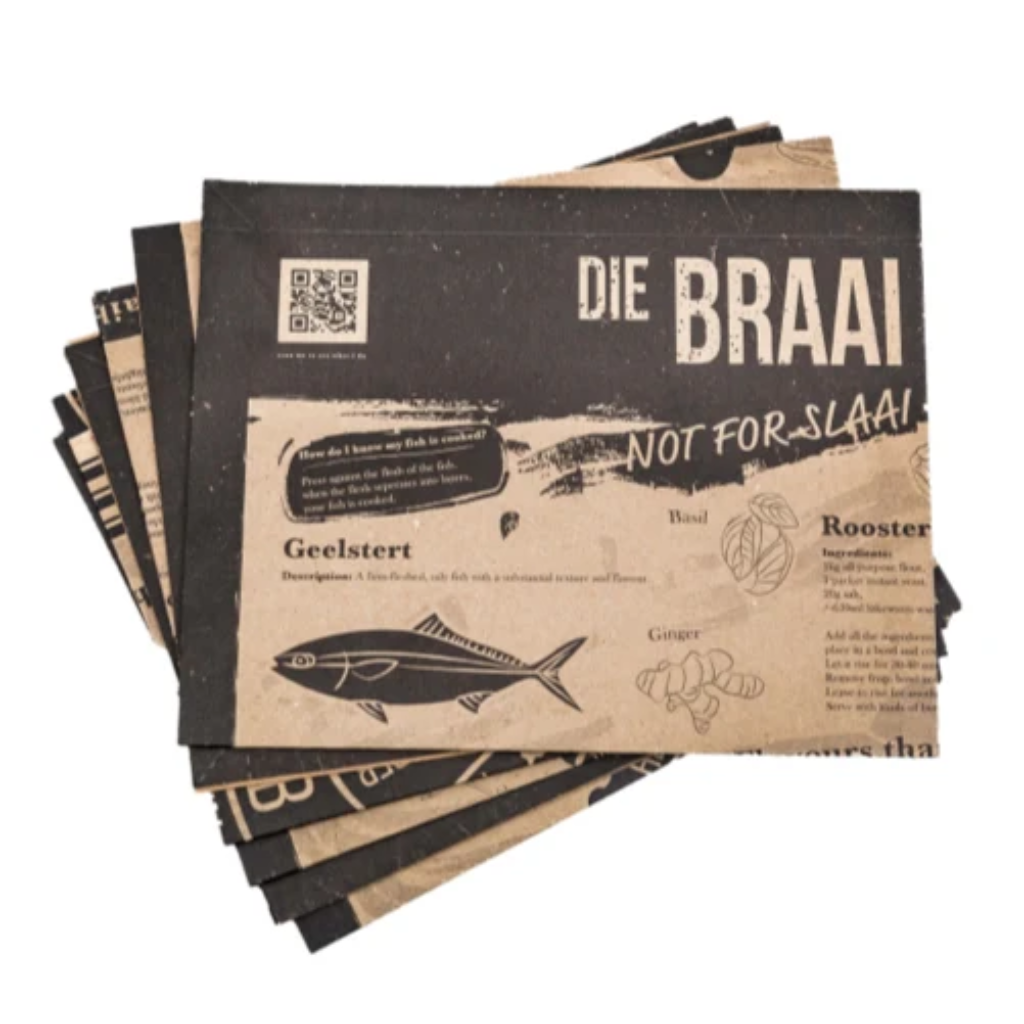 BraaiblaaI Die Braai Blaai Sheets – Pack of 1 & 20 Pack