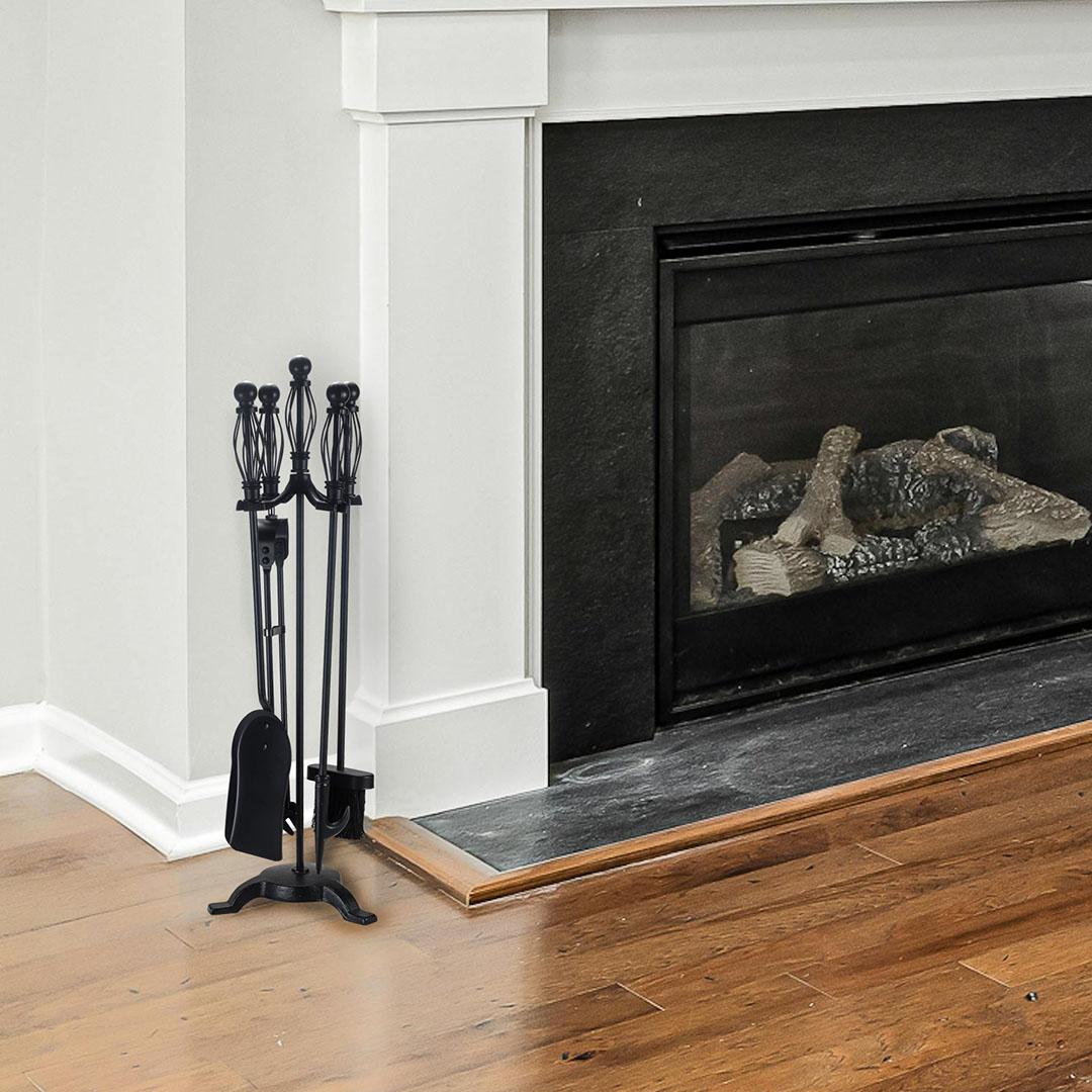LKS Teardrop Fireplace Tool Set – Stylish Fireplace Accessories