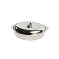 LK’s Oval Stainless Steel Oval Casseroles – Small & Large (Stainless-Steel)