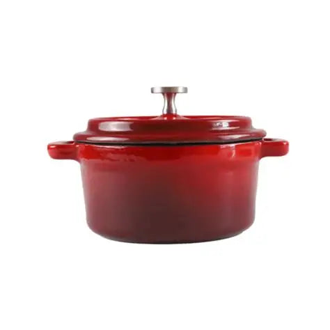 CHEF Cast Iron Enamel Round Ramekin – 0.22L(Orange, Red, Green, Blue)