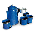 LK’s Enamel Coffee Percolator Set –