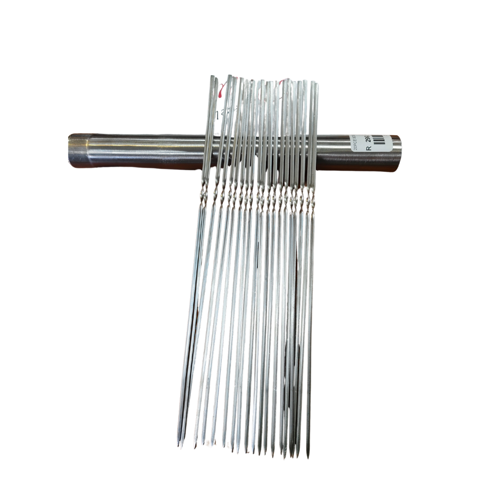 Stainless Steel Sosatie Skewers (20 Piece Set) with Storage Tube – Perfect Braai Essential 🔥