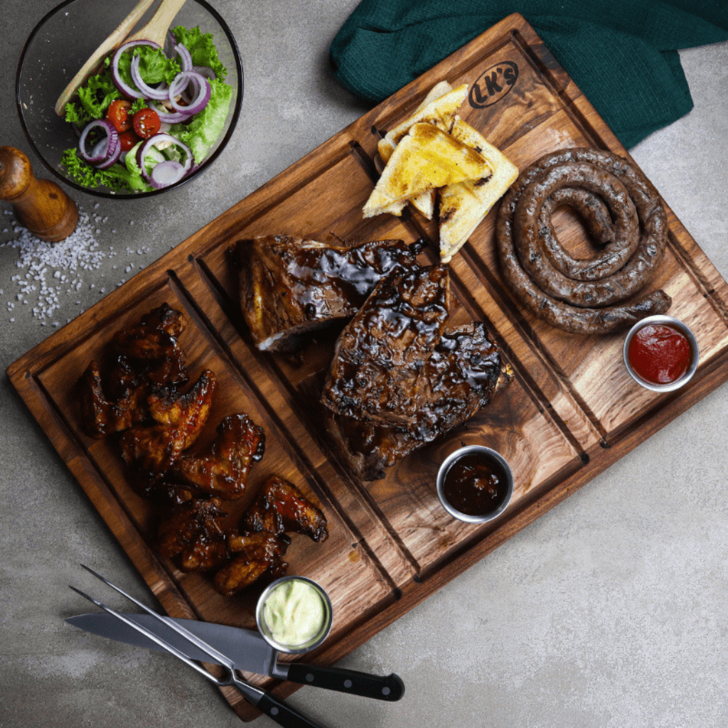LKS Braai Plank Tapas Board – Wooden Braai & Serving Board