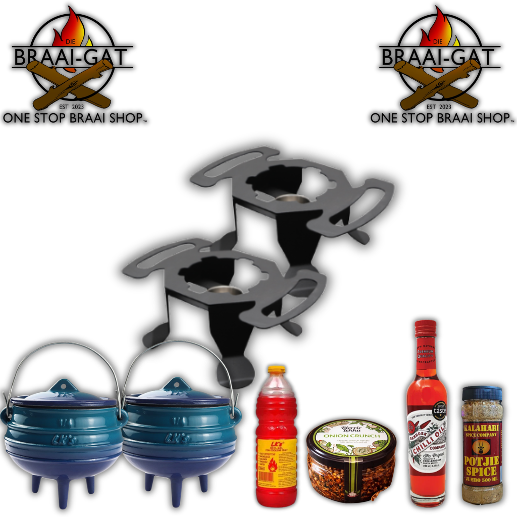 1/4 Potjie Cooking Starter Combo | Complete Mini Potjie Set |