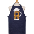 “I Wonder If Beer Thinks About Me Too” Denim Apron – Funny Braai & Beer Lover Essential 🍺🔥