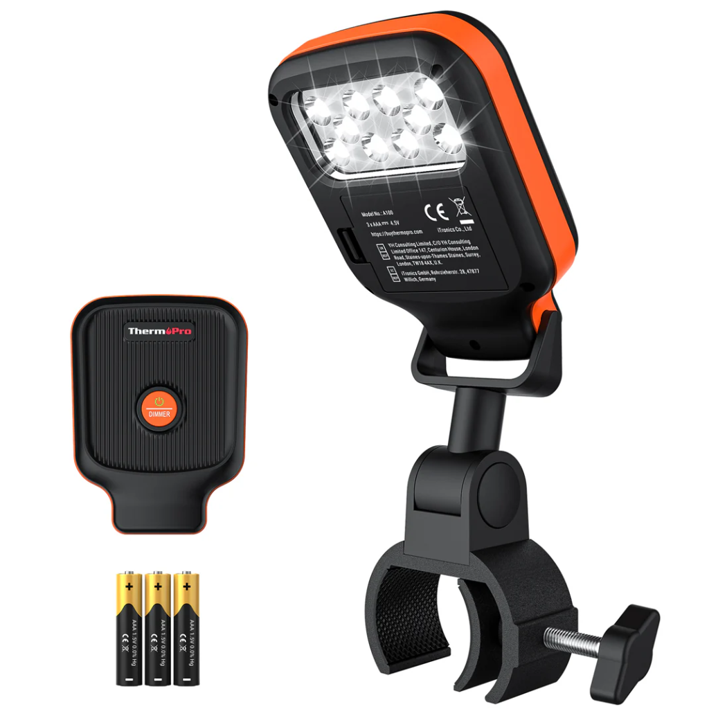 ThermoPro A100 10-LED Outdoor BBQ Grill Light with Adjustable Clamp