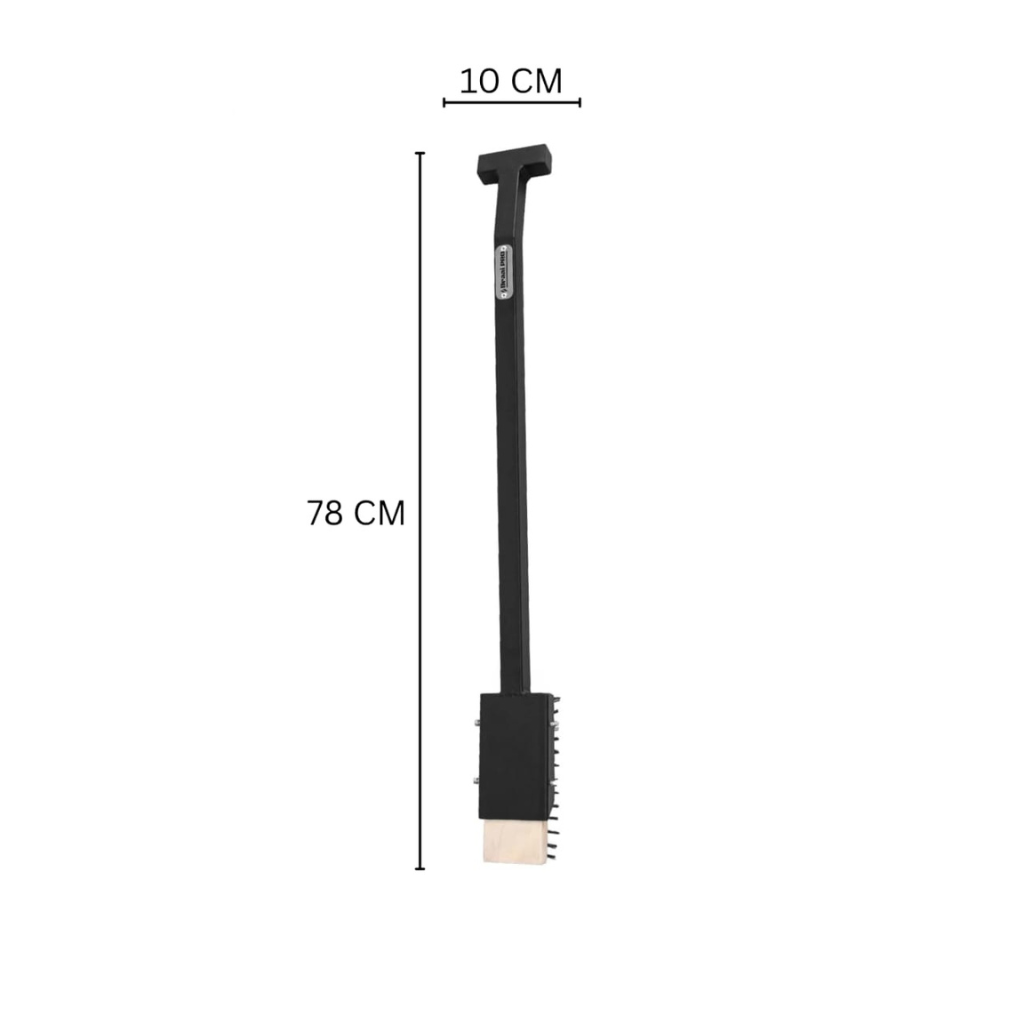 Black Grid Brush with Replaceable Brush– Keep Your Braai Grid Clean