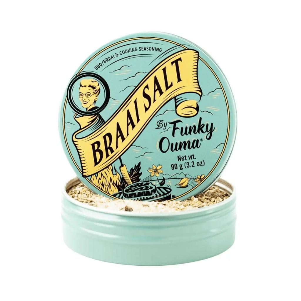 Funky Ouma Braai Salt – Travel Tin (90g)