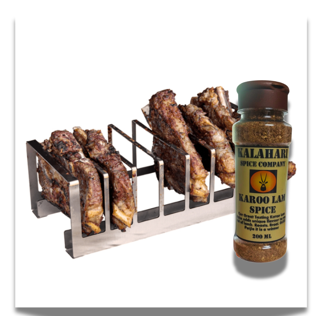 Tjop Rack – The Ultimate Braai Essential With Karro Lam Spice 200ml