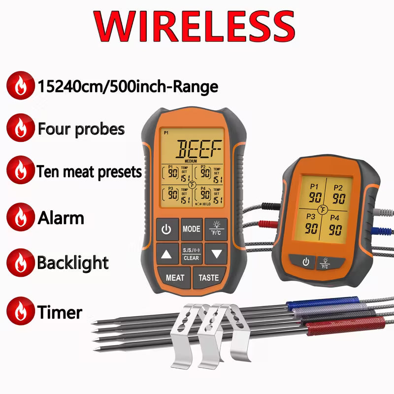 4-Probe Wireless Thermometer
