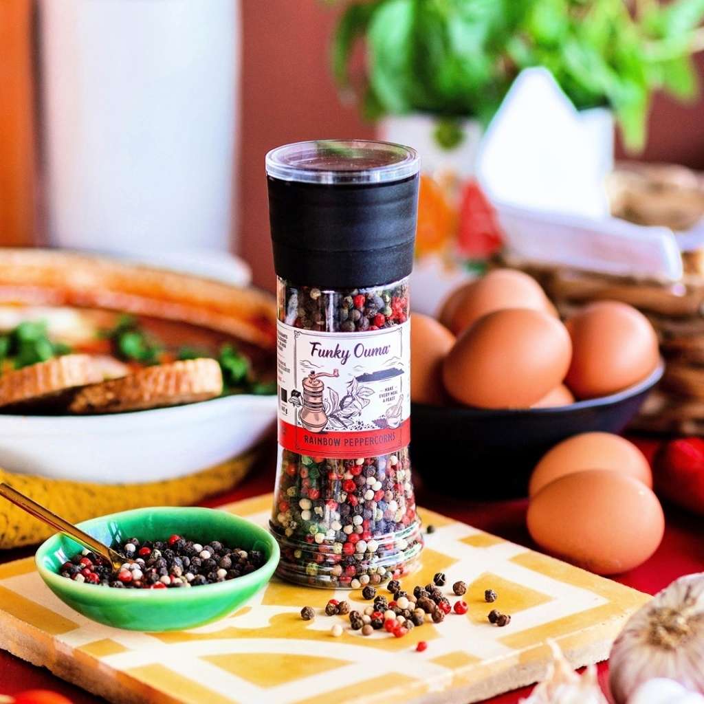 Funky Ouma Rainbow Peppercorns – 250ml Grinder