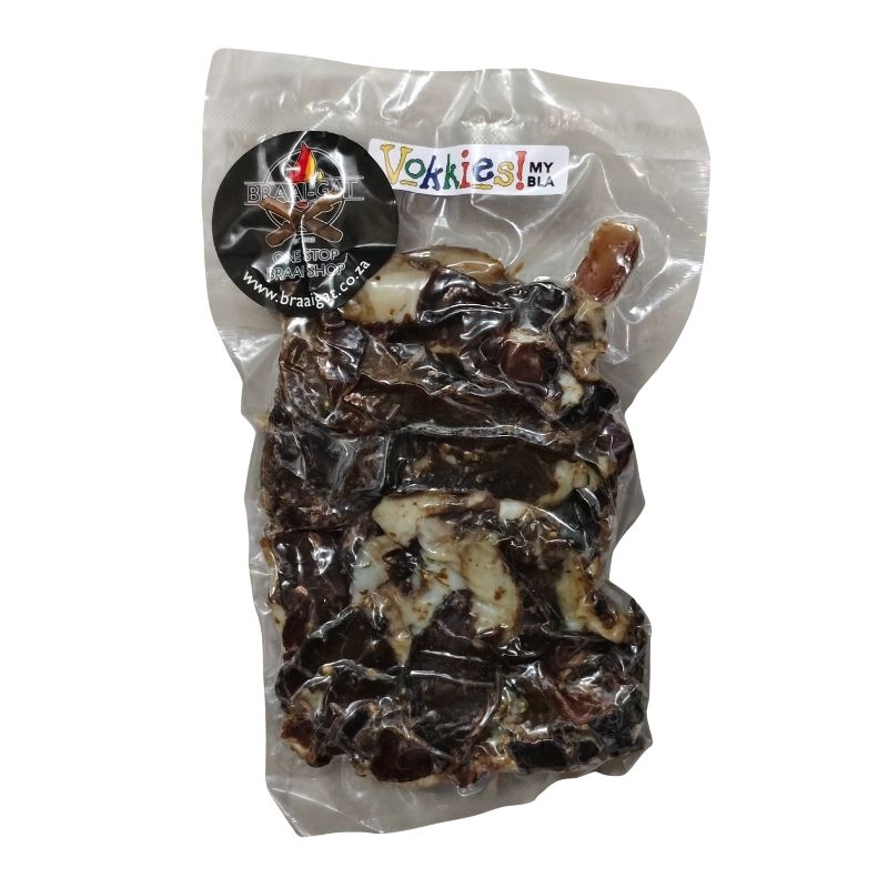 Vokkies Geel Vet Biltong – 200g Vacuum-Sealed Pack
