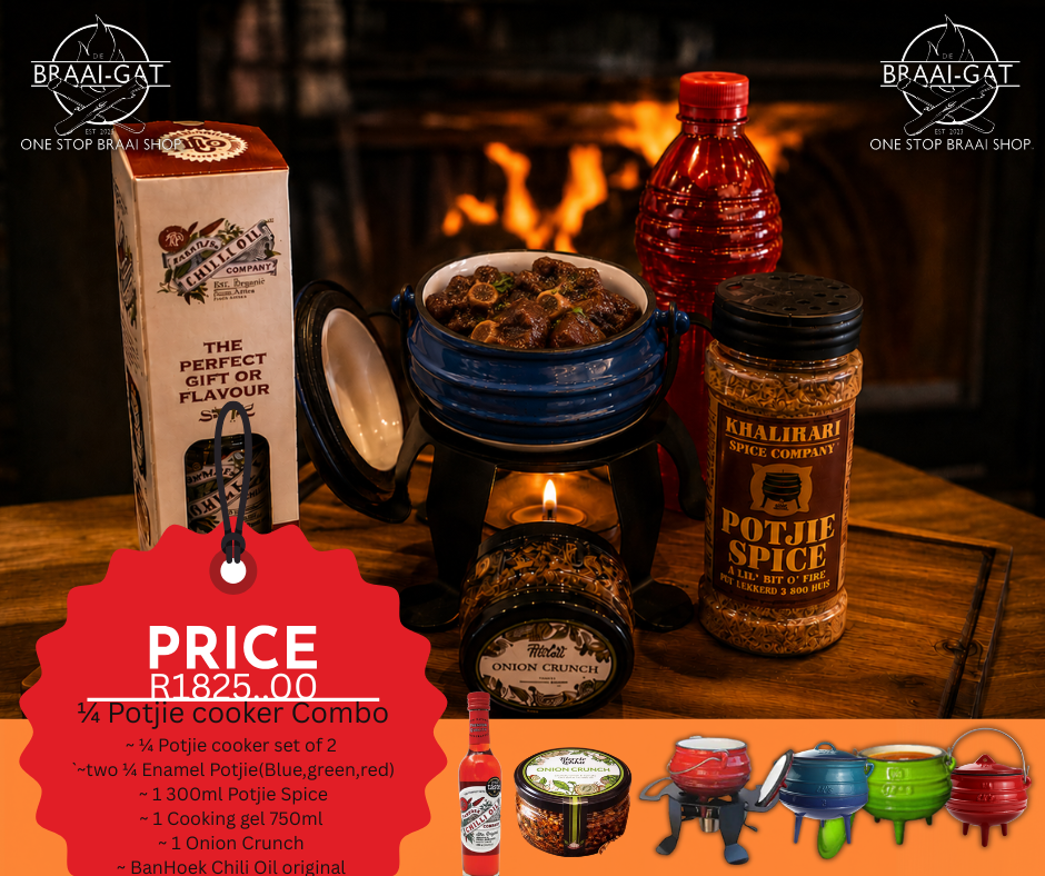 1/4 Potjie Cooking Starter Combo | Complete Mini Potjie Set |