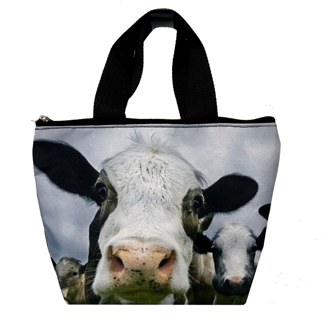 Cow Print Insulated Tote Cooler Bag – 30cm x 22cm