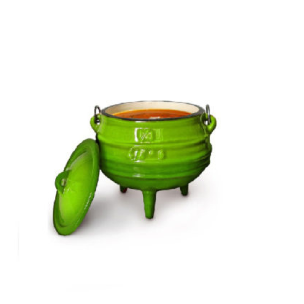 LK’s 1/4 Cast Iron Potjie Pots – Blue, Green &  Red | Compact Cooking Essential 🔥