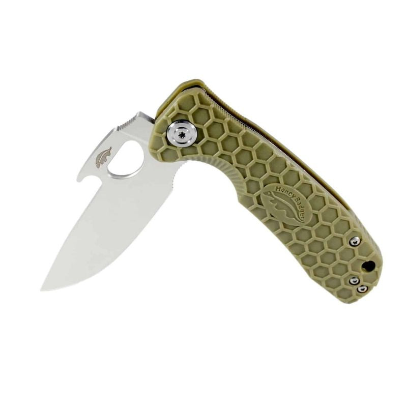 Honey Badger Opener Knife – Large Tan
