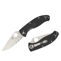 Spyderco Tenacious Black Combination Edge – Tactical Versatility. Proven Performance.