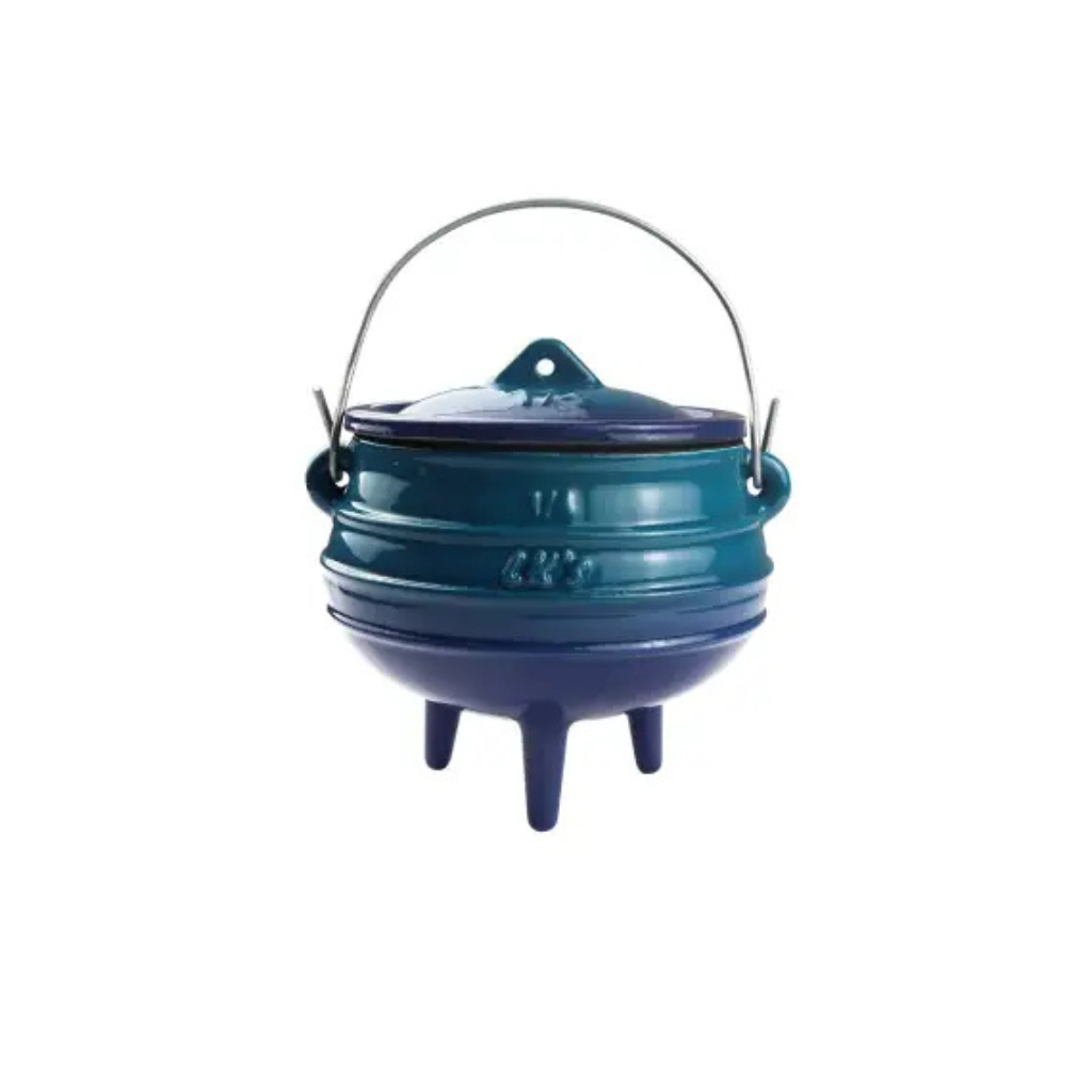 LK’s 1/4 Cast Iron Potjie Pots – Blue, Green &  Red | Compact Cooking Essential 🔥