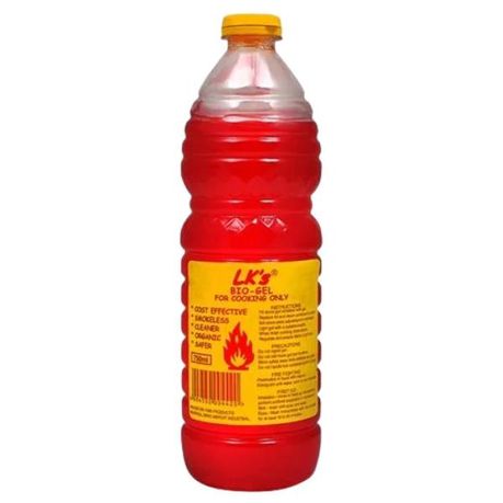 LK’s Red Bio Gel – Clean-Burning Cooking Fuel (750ml)