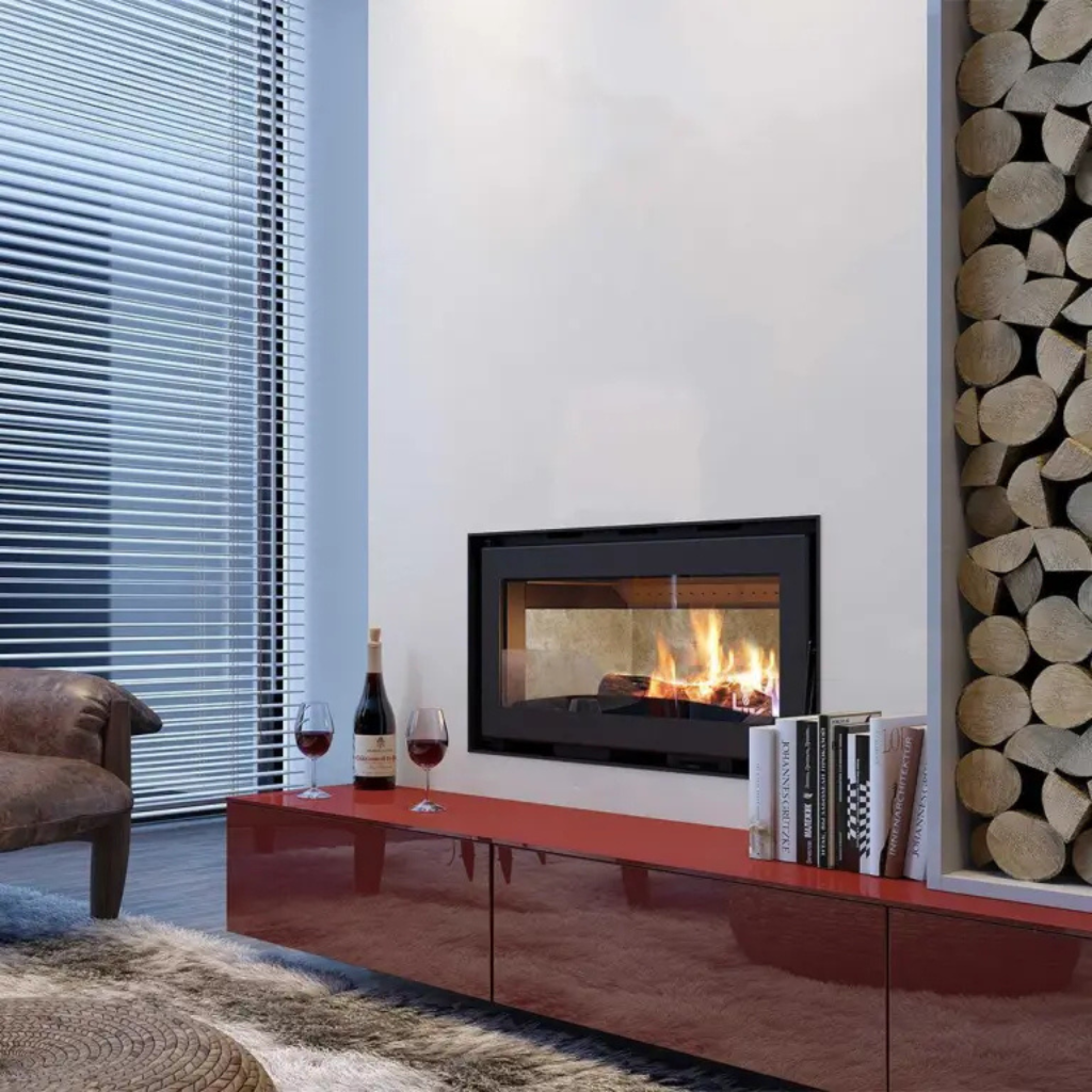 Metavila Fireplace Evolution (Built-in) 16kW – Heats Up to 416m³ | High-Performance Built-In Fireplace