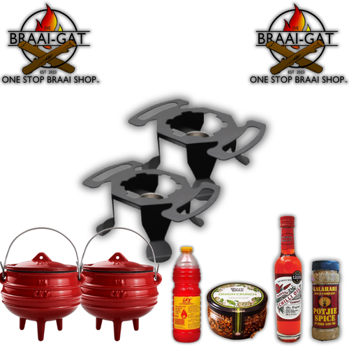 1/4 Potjie Cooking Starter Combo | Complete Mini Potjie Set |