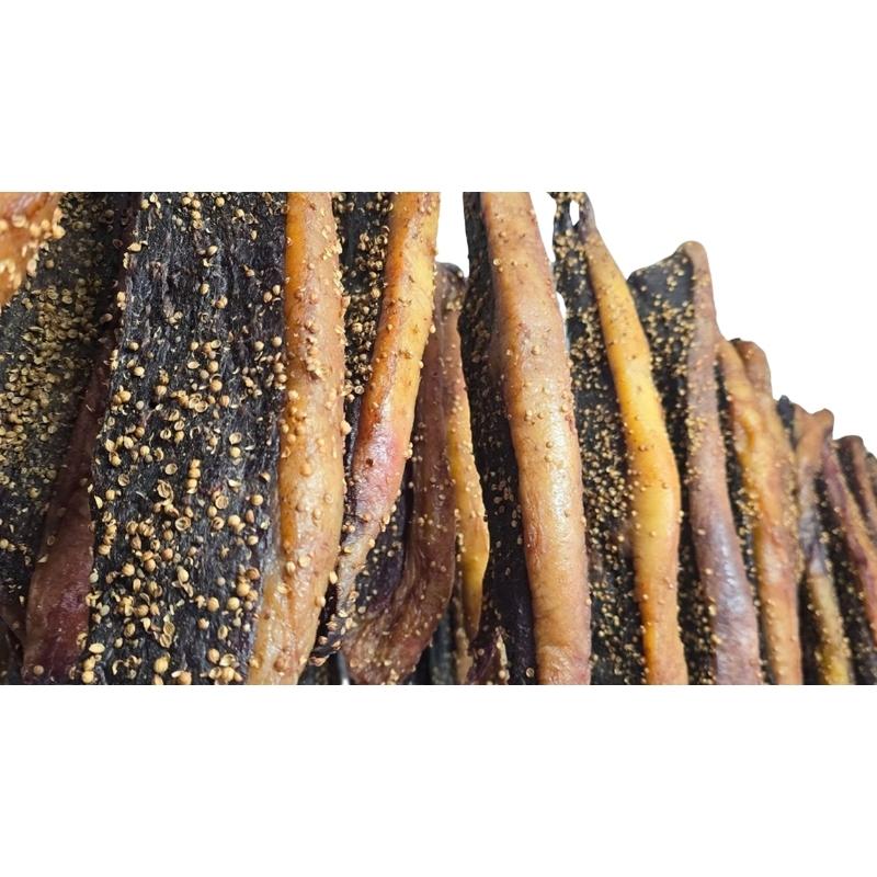 Vokkies Geel Vet Biltong – 200g Vacuum-Sealed Pack