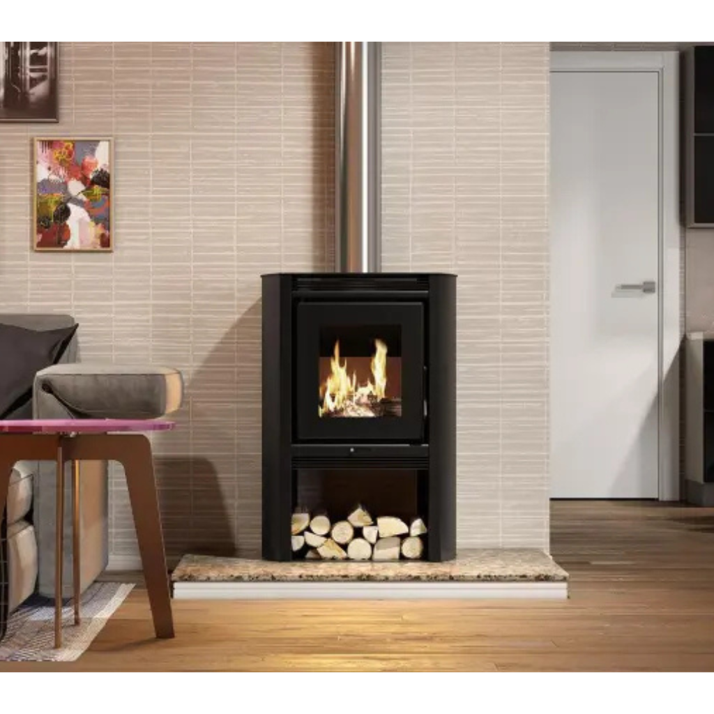 Metavila Fireplace 690 Graphite – Modern High-Efficiency Wood Burning Fireplace