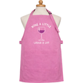 Wine A Little, Laugh A Lot” Pink Apron – Fun, Stylish & Made for Good Times 🍷🔥